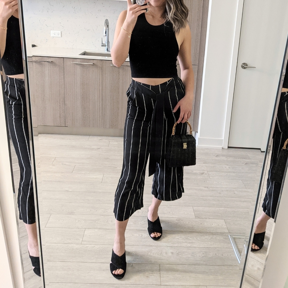 Wilfred Faun Tie-Waist Pinstripe Pant